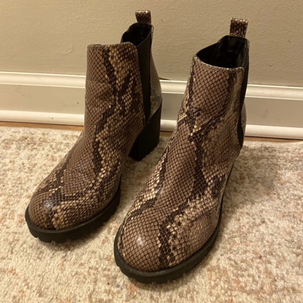 Snake Skin Booties